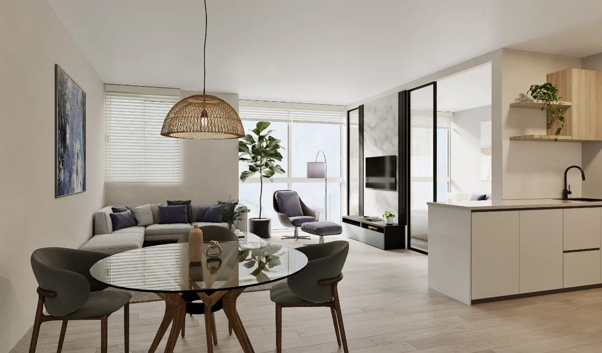 living and dining room
